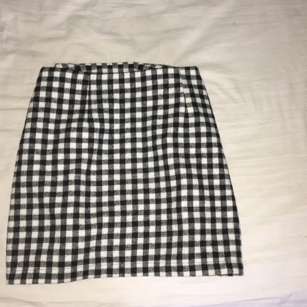 GINGHAM MINI SKIRT